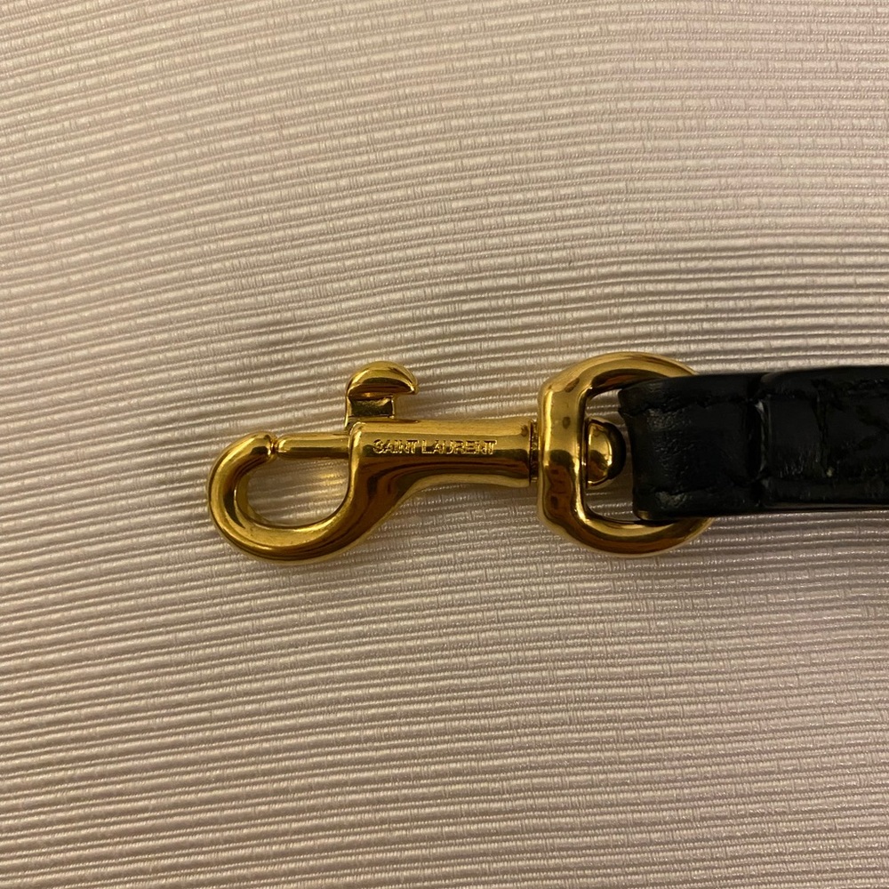 YSL Monogram Document/Tablet Holder in Matelasse Leather - Picture 6 of 7